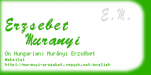 erzsebet muranyi business card